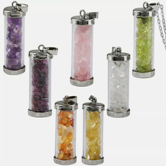 Hand Crafted Jewelry - Sale REIKI 7PC NECKLACE SET NATURAL STONE PENDANTS